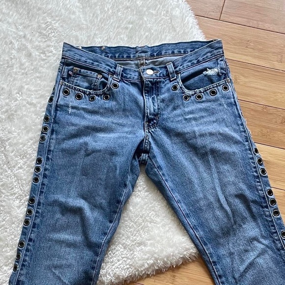 Vintage Y2K Grommet Detail Ralph Lauren Jeans - PLS COMMENT BEFORE BUYING - Picture 2 of 4